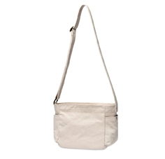 Medium Size Cotton Cross Body Bag with Two Side Pockets