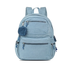 Large Capacity Denim Multiple Compartments Everyday Casual Backpack