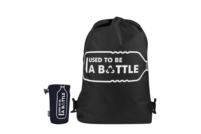 RPET Foldable Drawstring Backpack