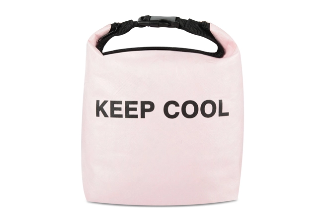 Tyvek® Medium Size Roll Top Lunch Tote Color Pink