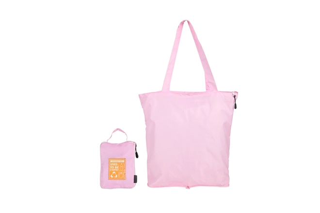 Solid Color RPET Foldable Tote Shopping Bag